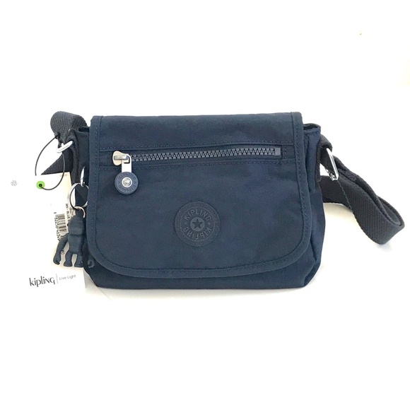 KIPLING Sabian Crossbody Mini Bag Blue Nylon Lightweight Shoulder Bag NWT - Picture 1 of 15